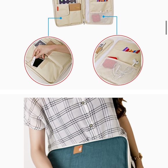 Mygreen Travel Portfolio Water Resistant A4 Document Bag - Picture 9 of 11